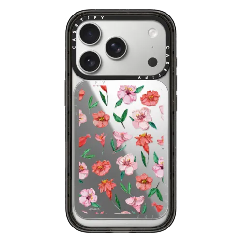 Snappy Cardholder Stand - Peach & Coral Blooms