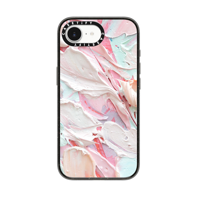 Ann Marie Coolick x CASETiFY iPhone 16e ケース Floral,Nature ブラック インパクトケース MagSafe対応 Pink Floral Frosting Back to School Ann Marie Coolick x CASETiFY iPhone 16e ケース Floral,Nature ブラック インパクトケース MagSafe対応 Pink Floral Frosting Back to School