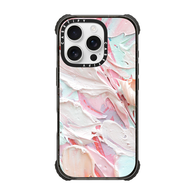 Ann Marie Coolick x CASETiFY iPhone 16 Pro Case Black ウルトラ インパクトケース MagSafe 対応 Pink Floral Frosting Ann Marie Coolick x CASETiFY iPhone 16 Pro Case Black ウルトラ インパクトケース MagSafe 対応 Pink Floral Frosting