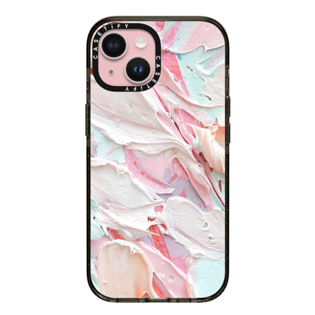 Ann Marie Coolick x CASETiFY iPhone 15 Case Floral,Nature Black Impact Case MagSafe Compatible Pink Floral Frosting Mother's Day Ann Marie Coolick x CASETiFY iPhone 15 Case Floral,Nature Black Impact Case MagSafe Compatible Pink Floral Frosting Mother's Day