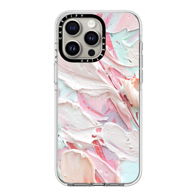 Ann Marie Coolick x CASETiFY iPhone 15 Pro Max ケース クリア クリア ケース MagSafe対応 Pink Floral Frosting