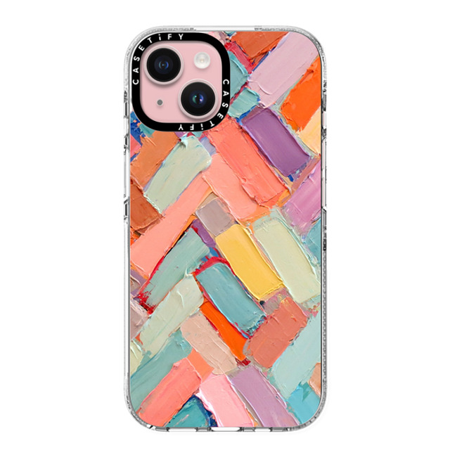 Ann Marie Coolick x CASETiFY iPhone 15 Case Pastel,Geometric Clear Clear Case MagSafe Compatible Peachy Internodes Mother's Day Ann Marie Coolick x CASETiFY iPhone 15 Case Pastel,Geometric Clear Clear Case MagSafe Compatible Peachy Internodes Mother's Day