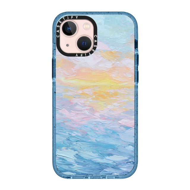 Ann Marie Coolick x CASETiFY iPhone 13 Mini Case Nature,Pastel ベイビーブルー Impact Case MagSafe Compatible Atlantic Ocean Sunrise Mother's Day Ann Marie Coolick x CASETiFY iPhone 13 Mini Case Nature,Pastel ベイビーブルー Impact Case MagSafe Compatible Atlantic Ocean Sunrise Mother's Day