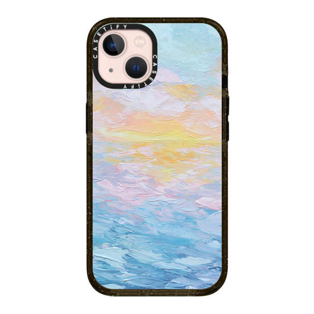 Ann Marie Coolick x CASETiFY iPhone 13 ケース ブラック インパクトケース Atlantic Ocean Sunrise