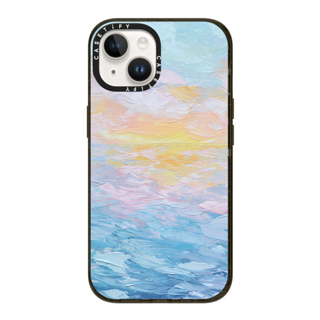 Ann Marie Coolick x CASETiFY iPhone 14 ケース ブラック インパクトケース Atlantic Ocean Sunrise