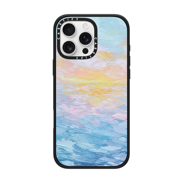 Ann Marie Coolick x CASETiFY iPhone 16 Pro Max ケース マットブラック インパクトケース MagSafe対応 Atlantic Ocean Sunrise