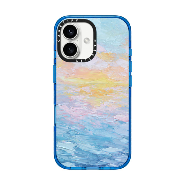 Ann Marie Coolick x CASETiFY iPhone 16 ケース スカイブルー インパクトケース MagSafe対応 Atlantic Ocean Sunrise