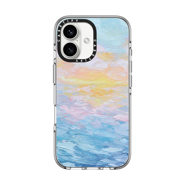 Ann Marie Coolick x CASETiFY iPhone 16 ケース クリア クリア ケース MagSafe対応 Atlantic Ocean Sunrise