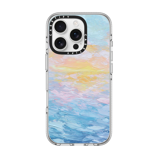 Ann Marie Coolick x CASETiFY iPhone 16 Pro ケース クリア クリア ケース MagSafe対応 Atlantic Ocean Sunrise