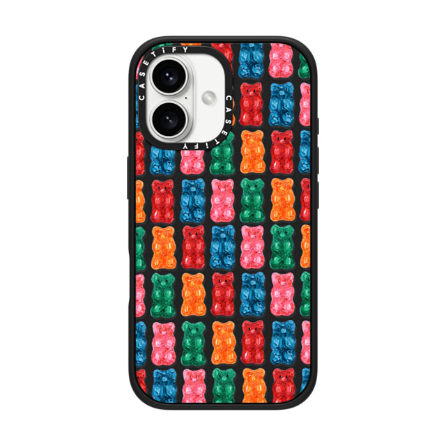 Ann Marie Coolick x CASETiFY iPhone 16 ケース Food,Rainbow マットブラック インパクトケース MagSafe対応 Gummies Father's Day Ann Marie Coolick x CASETiFY iPhone 16 ケース Food,Rainbow マットブラック インパクトケース MagSafe対応 Gummies Father's Day