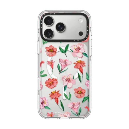 iPhone 17 Pro Max - Peach & Coral Blooms