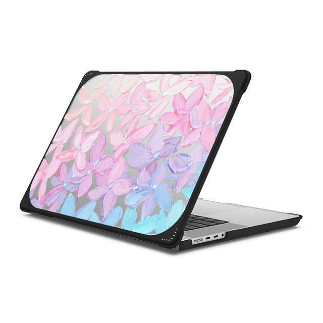 Ann Marie Coolick x CASETiFY MacBook Pro 16-inch (2021 / 2023) ブラック バウンス ケース Clear Hydrangea Blooms