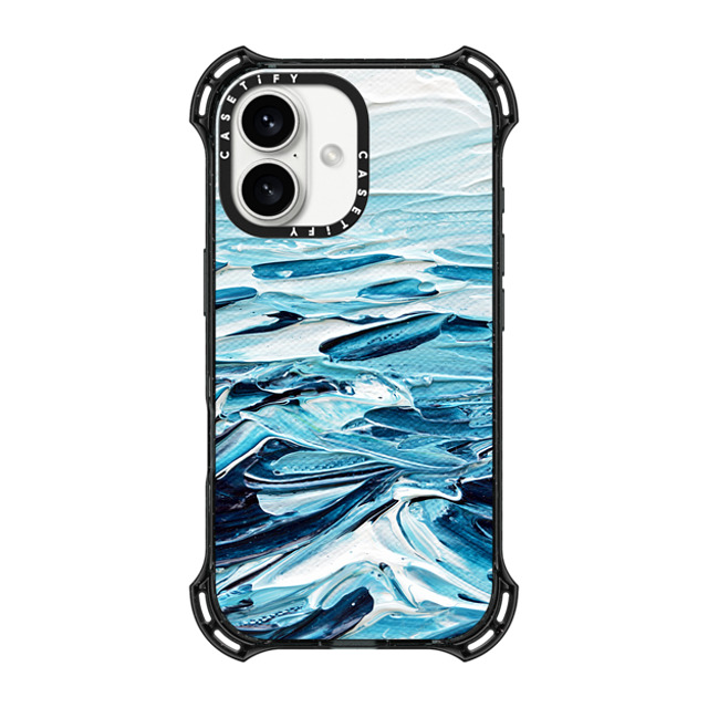 Ann Marie Coolick x CASETiFY iPhone 16 Case Black バウンスケース Waves Crashing Ann Marie Coolick x CASETiFY iPhone 16 Case Black バウンスケース Waves Crashing