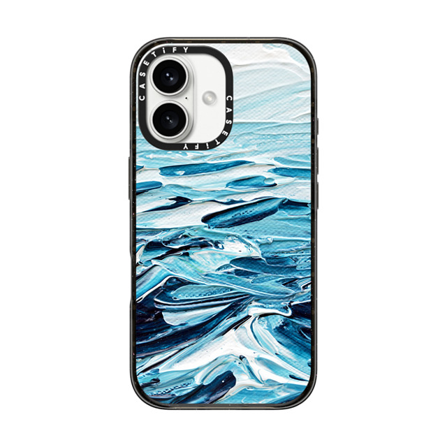 Ann Marie Coolick x CASETiFY iPhone 16 Case Nature,Fine Art ブラック インパクトケース Waves Crashing Mother's Day Ann Marie Coolick x CASETiFY iPhone 16 Case Nature,Fine Art ブラック インパクトケース Waves Crashing Mother's Day
