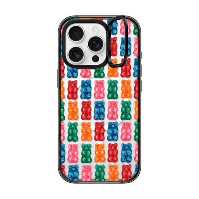 Ann Marie Coolick x CASETiFY iPhone 16 Pro Case Food,Rainbow ブラック インパクトリングスタンドケース MagSafe対応 Gummies Mother's Day Ann Marie Coolick x CASETiFY iPhone 16 Pro Case Food,Rainbow ブラック インパクトリングスタンドケース MagSafe対応 Gummies Mother's Day