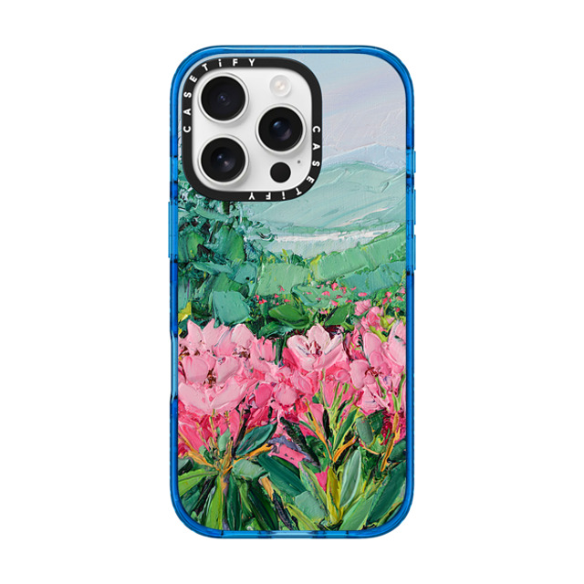 Ann Marie Coolick x CASETiFY iPhone 16 Pro ケース スカイブルー インパクトケース Azalea Gardens