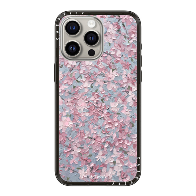 Ann Marie Coolick x CASETiFY iPhone 15 Pro Max �P�[�X Floral,Pattern �u���b�N �R���p�N�g�P�[�X Akebono Blooms 2