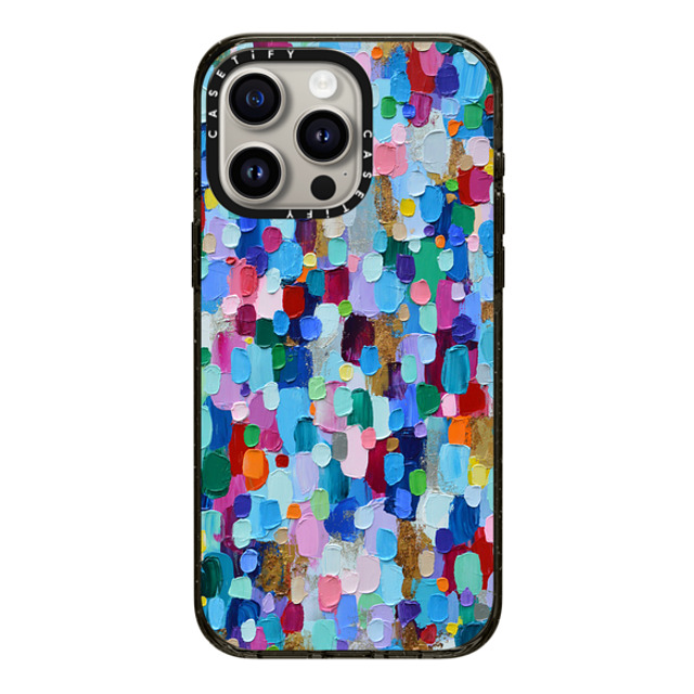 Ann Marie Coolick x CASETiFY iPhone 15 Pro Max ケース ブラック インパクトケース MagSafe対応 Rainbow Sparkle Confetti