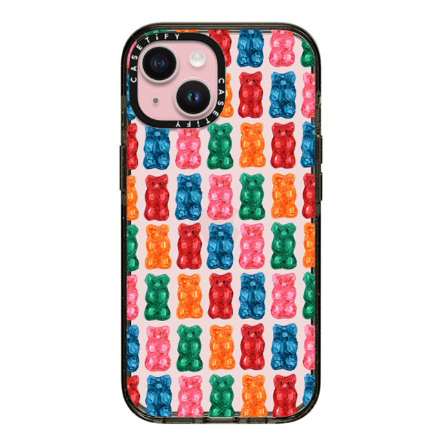 Ann Marie Coolick x CASETiFY iPhone 15 ケース Food,Rainbow ブラック インパクトケース Gummies Father's Day Ann Marie Coolick x CASETiFY iPhone 15 ケース Food,Rainbow ブラック インパクトケース Gummies Father's Day