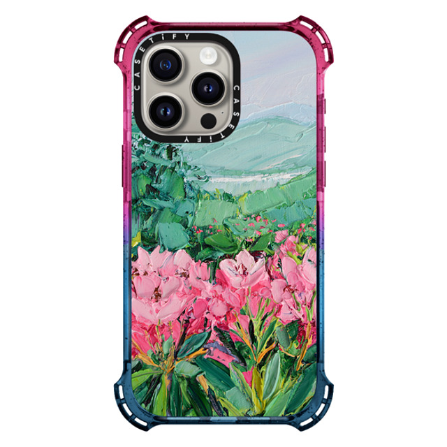 Ann Marie Coolick x CASETiFY iPhone 15 Pro Max ケース Cotton Candy バウンスケース Azalea Gardens