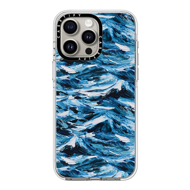 Ann Marie Coolick x CASETiFY iPhone 15 Pro Max Case Clear Clear Case MagSafe Compatible Deep Blue Seas Ann Marie Coolick x CASETiFY iPhone 15 Pro Max Case Clear Clear Case MagSafe Compatible Deep Blue Seas