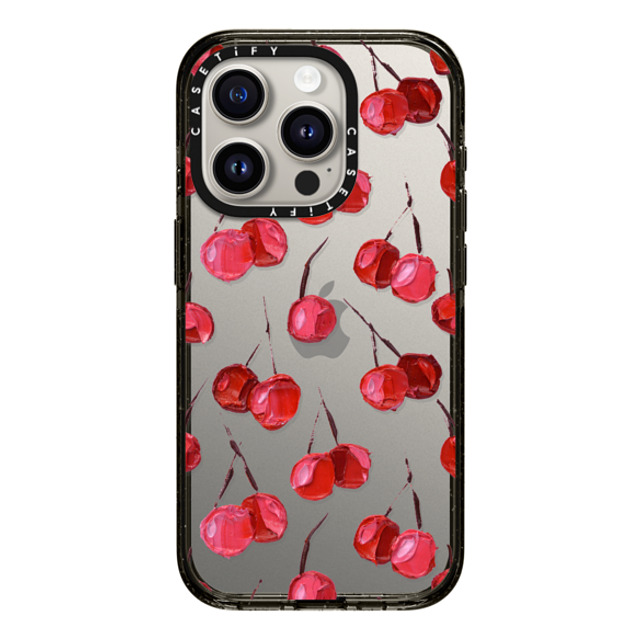 Ann Marie Coolick x CASETiFY iPhone 15 Pro ケース ブラック インパクトケース Bing Cherry