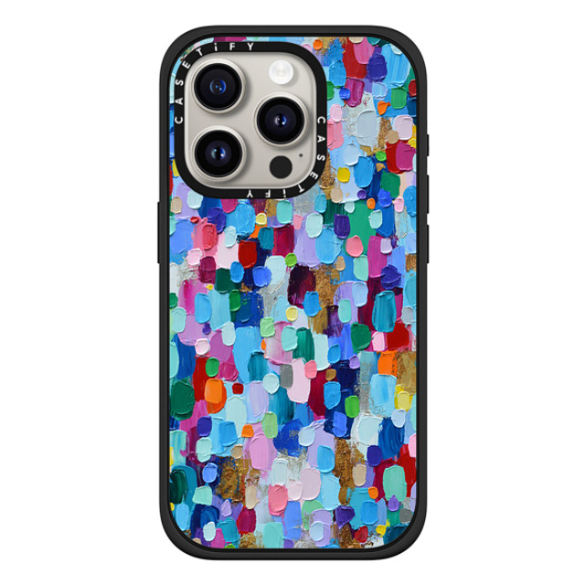 Ann Marie Coolick x CASETiFY iPhone 15 Pro ケース マットブラック インパクトケース MagSafe対応 Rainbow Sparkle Confetti