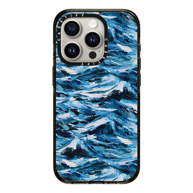 Ann Marie Coolick x CASETiFY iPhone 15 Pro Case Black Impact Case Deep Blue Seas Ann Marie Coolick x CASETiFY iPhone 15 Pro Case Black Impact Case Deep Blue Seas
