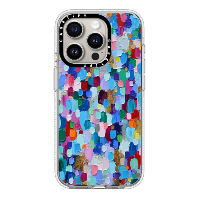 Ann Marie Coolick x CASETiFY iPhone 15 Pro ケース クリア クリア ケース MagSafe対応 Rainbow Sparkle Confetti