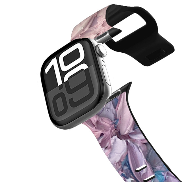 Ann Marie Coolick x CASETiFY Apple Watch Band Series 10 (42mm) ブラック インパクト バンド Cherry Blossom Gradient