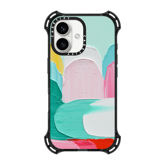 Ann Marie Coolick x CASETiFY iPhone 16 ケース ブラック バウンスケース Retro Slabs