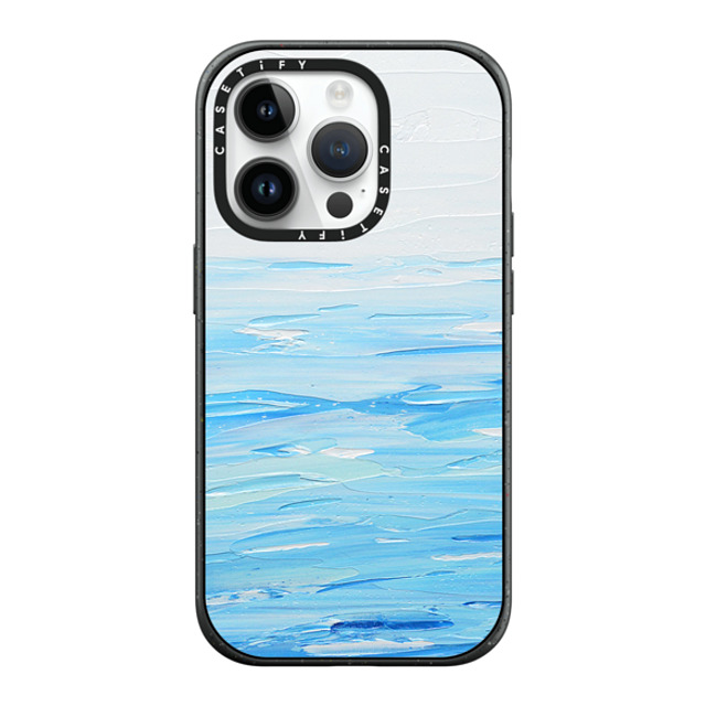 Ann Marie Coolick x CASETiFY iPhone 14 Pro ケース マットブラック インパクトケース MagSafe対応 Quiet Waters