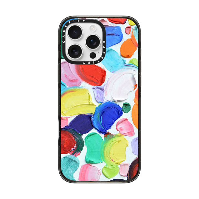 Ann Marie Coolick x CASETiFY iPhone 16 Pro Max ケース ブラック インパクトケース Polka Daub Swirls Father's Day Ann Marie Coolick x CASETiFY iPhone 16 Pro Max ケース ブラック インパクトケース Polka Daub Swirls Father's Day