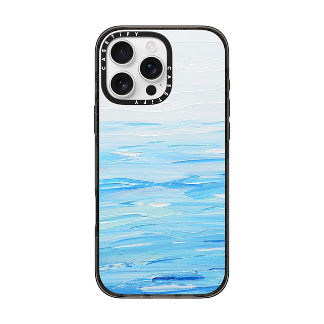 Ann Marie Coolick x CASETiFY iPhone 16 Pro Max ケース ブラック インパクトケース Quiet Waters