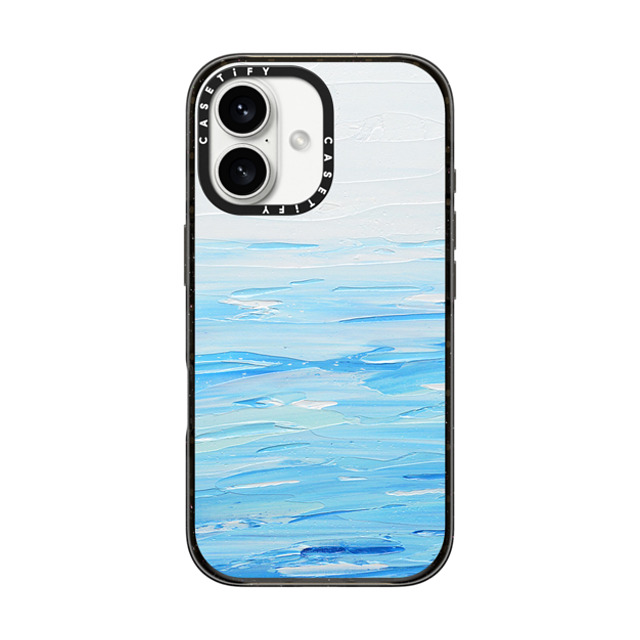 Ann Marie Coolick x CASETiFY iPhone 16 ケース ブラック インパクトケース MagSafe対応 Quiet Waters