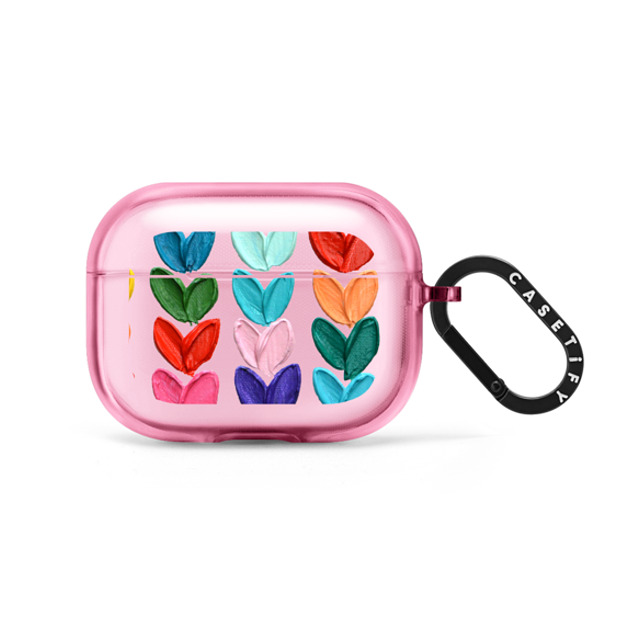 Ann Marie Coolick x CASETiFY AirPods Pro Love,Fine Art Pink Fizz インパクトケース Clear Polka Daub Hearts Back to School Ann Marie Coolick x CASETiFY AirPods Pro Love,Fine Art Pink Fizz インパクトケース Clear Polka Daub Hearts Back to School