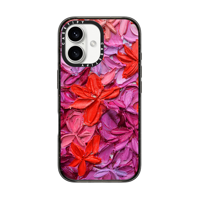 Ann Marie Coolick x CASETiFY iPhone 16 Case Fine Art ブラック インパクトケース Magenta Garden Floral Mother's Day Ann Marie Coolick x CASETiFY iPhone 16 Case Fine Art ブラック インパクトケース Magenta Garden Floral Mother's Day