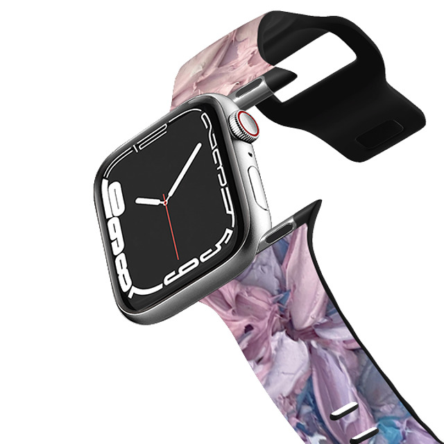 Ann Marie Coolick x CASETiFY Apple Watch Band Series 7-9 (41mm) ブラック インパクト バンド Cherry Blossom Gradient