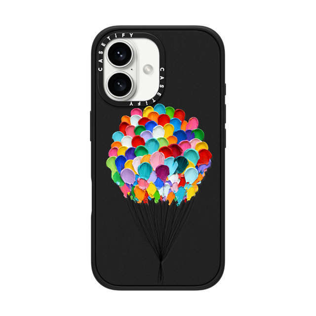 Ann Marie Coolick x CASETiFY iPhone 16 ケース マットブラック インパクトケース MagSafe対応 Up Up and Away