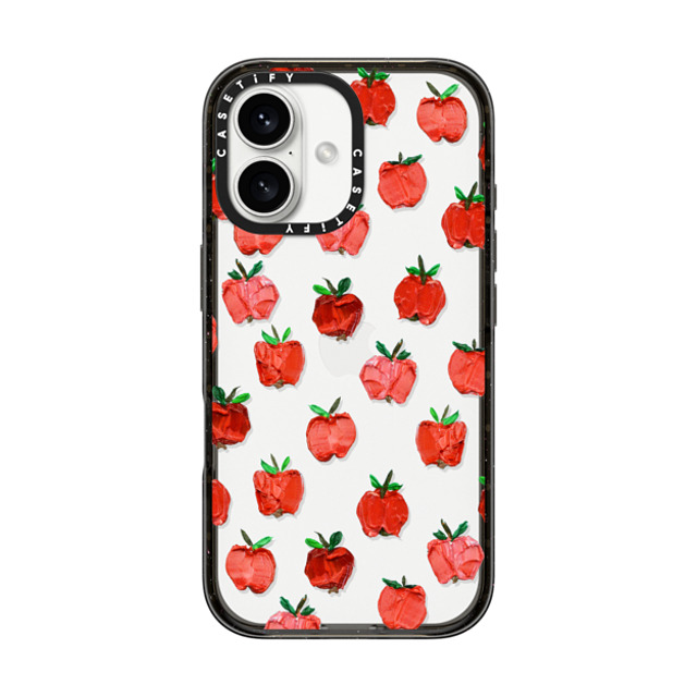Ann Marie Coolick x CASETiFY iPhone 16 Case Fruit,Fine Art Black Impact Case An Apple a Day Back to School Ann Marie Coolick x CASETiFY iPhone 16 Case Fruit,Fine Art Black Impact Case An Apple a Day Back to School