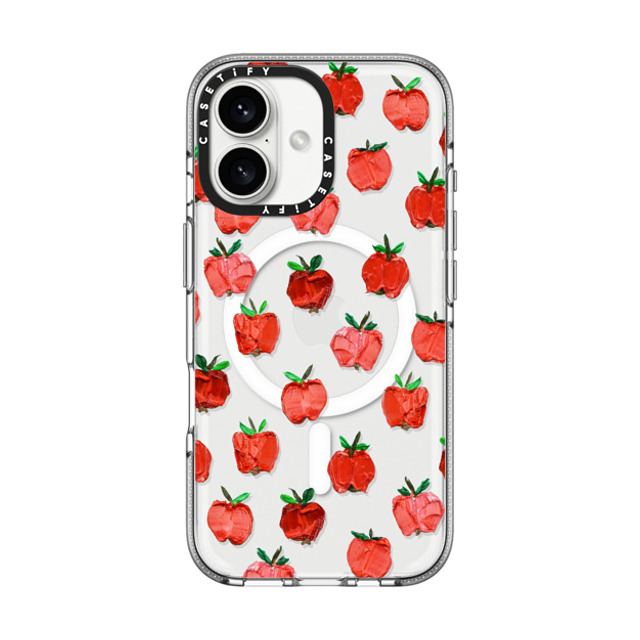 Ann Marie Coolick x CASETiFY iPhone 16 Case Fruit,Fine Art クリア クリア ケース MagSafe対応 An Apple a Day Back to School Ann Marie Coolick x CASETiFY iPhone 16 Case Fruit,Fine Art クリア クリア ケース MagSafe対応 An Apple a Day Back to School