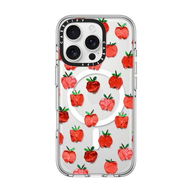 Ann Marie Coolick x CASETiFY iPhone 16 Pro Case Fruit,Fine Art クリア クリア ケース MagSafe対応 An Apple a Day Back to School Ann Marie Coolick x CASETiFY iPhone 16 Pro Case Fruit,Fine Art クリア クリア ケース MagSafe対応 An Apple a Day Back to School