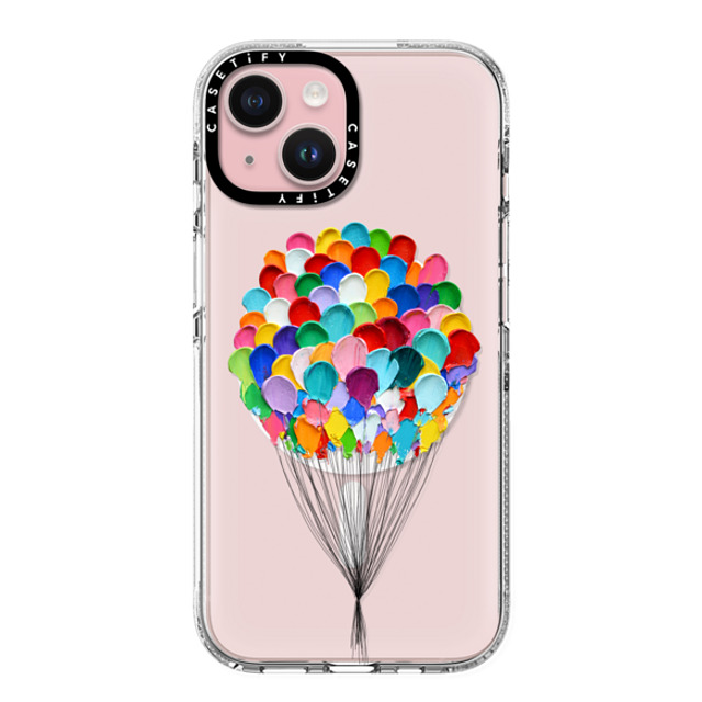 Ann Marie Coolick x CASETiFY iPhone 15 ケース クリア クリア ケース MagSafe対応 Up Up and Away