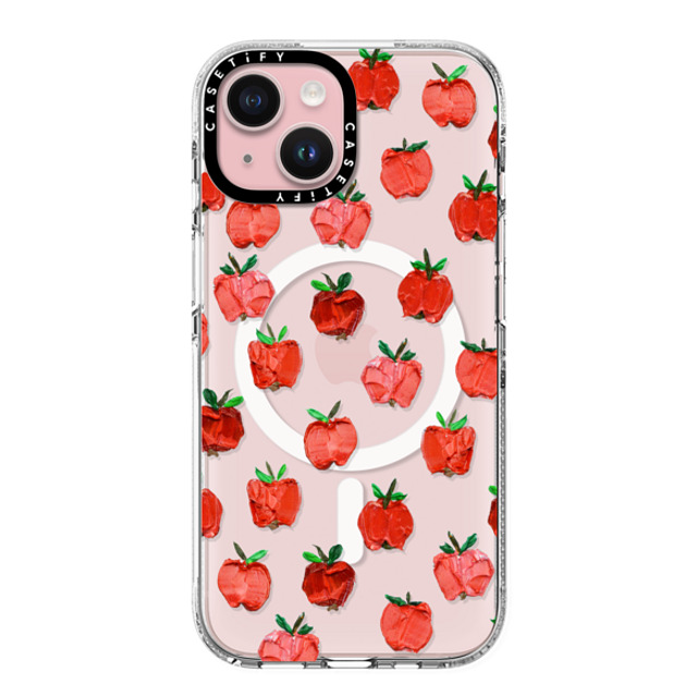 Ann Marie Coolick x CASETiFY iPhone 15 Case Fruit,Fine Art クリア クリア ケース MagSafe対応 An Apple a Day Back to School Ann Marie Coolick x CASETiFY iPhone 15 Case Fruit,Fine Art クリア クリア ケース MagSafe対応 An Apple a Day Back to School