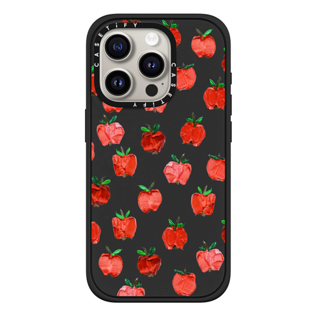 Ann Marie Coolick x CASETiFY iPhone 15 Pro Case Fruit,Fine Art Matte Black Impact Case MagSafe Compatible An Apple a Day Father's Day Ann Marie Coolick x CASETiFY iPhone 15 Pro Case Fruit,Fine Art Matte Black Impact Case MagSafe Compatible An Apple a Day Father's Day