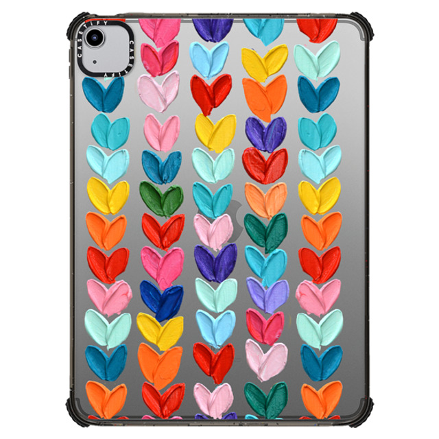 Ann Marie Coolick x CASETiFY iPad Air (第4/5世代) Love,Fine Art ブラック iPad インパクト ケース Clear Polka Daub Hearts Father's Day Ann Marie Coolick x CASETiFY iPad Air (第4/5世代) Love,Fine Art ブラック iPad インパクト ケース Clear Polka Daub Hearts Father's Day