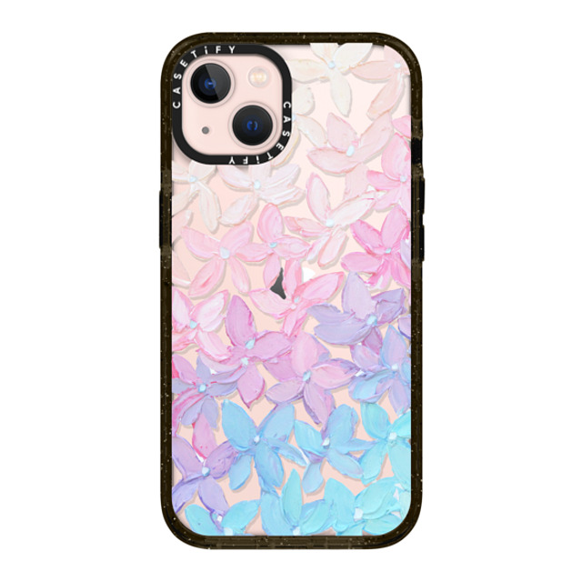 Ann Marie Coolick x CASETiFY iPhone 13 ケース ブラック インパクトケース Clear Hydrangea Blooms