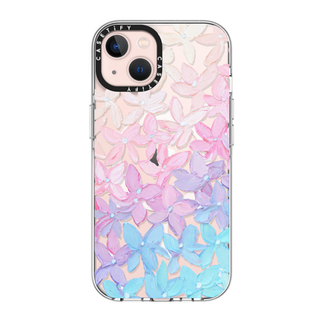 Ann Marie Coolick x CASETiFY iPhone 13 ケース クリア クリア ケース MagSafe対応 Clear Hydrangea Blooms