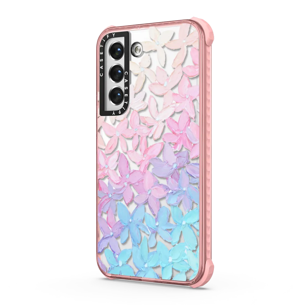 Ultra Impact Galaxy S22+ Case - Clear Hydrangea Blooms