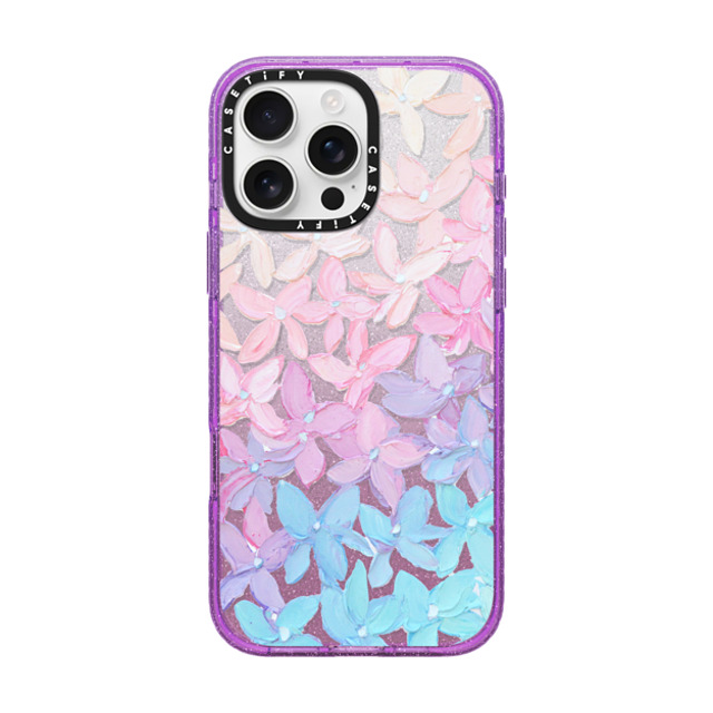 Ann Marie Coolick x CASETiFY iPhone 16 Pro Max Case Floral,Pastel Glitter Purple Impact Case MagSafe Compatible Clear Hydrangea Blooms Back to School Ann Marie Coolick x CASETiFY iPhone 16 Pro Max Case Floral,Pastel Glitter Purple Impact Case MagSafe Compatible Clear Hydrangea Blooms Back to School